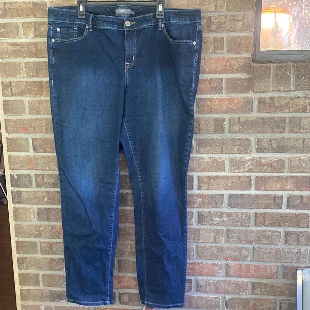Torrid Dark Blue Straight Leg Jeans